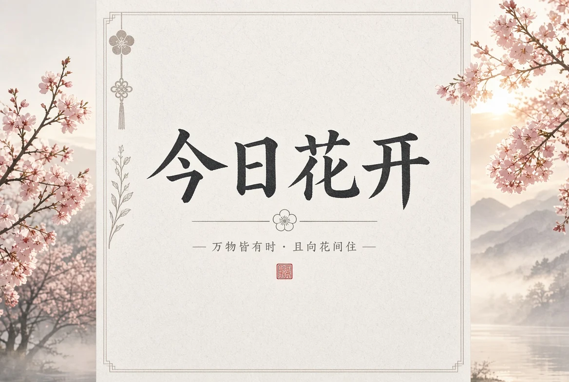 今日花开栏目视觉
